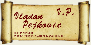 Vladan Pejković vizit kartica